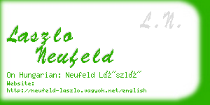 laszlo neufeld business card